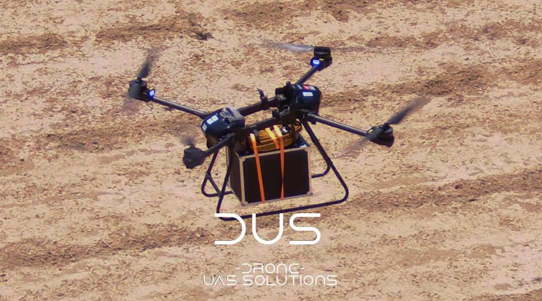 Imagen del dron de carga y logística