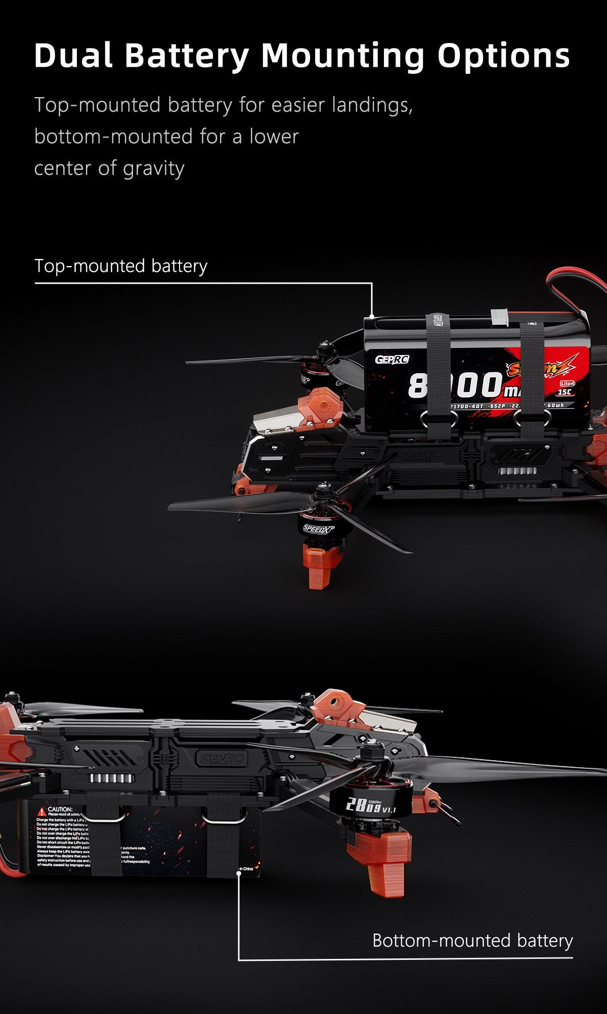 Imagen del GEPRC MOZ7 V2 Analog Long Range FPV Drone