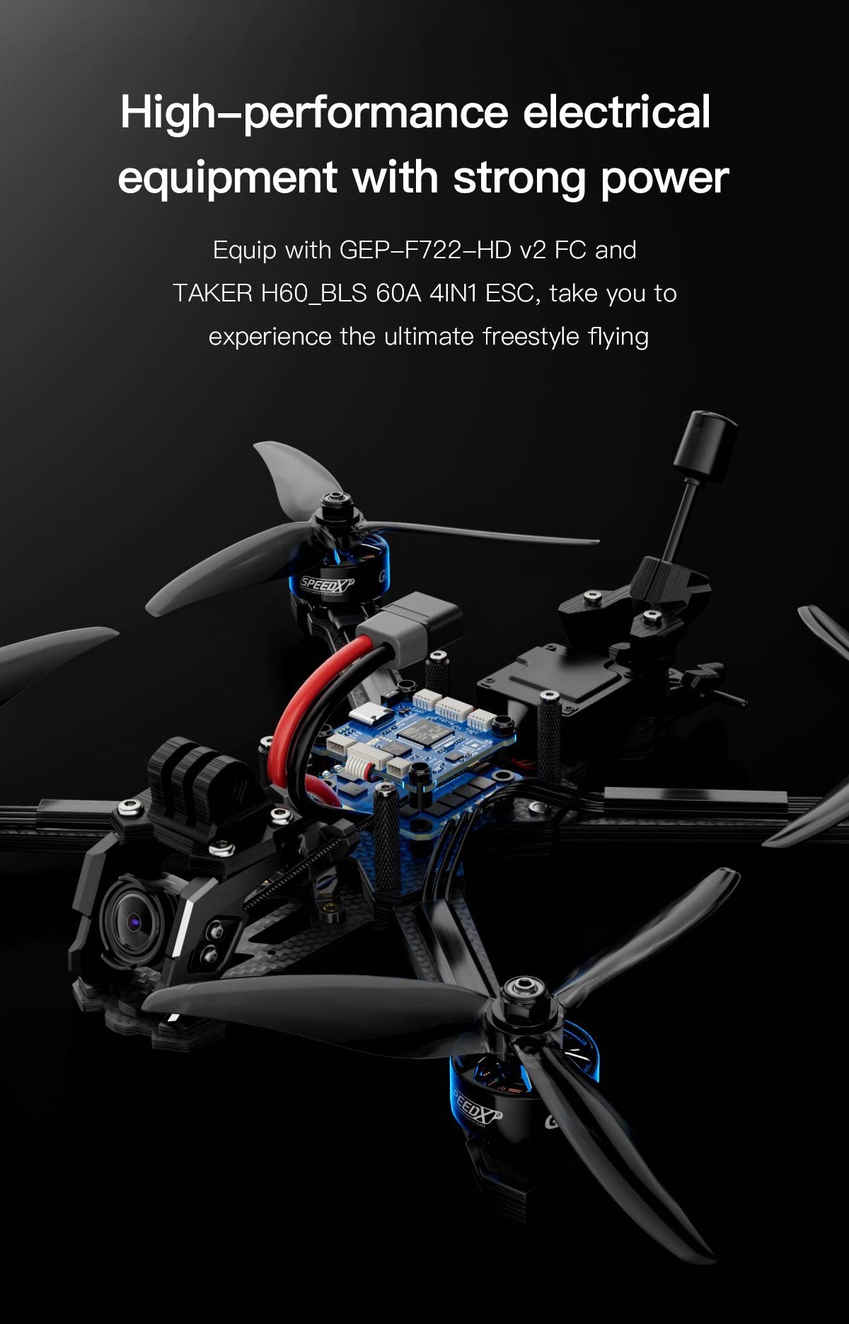 Imagen del GEPRC Vapor-D6 Analog FPV Drone