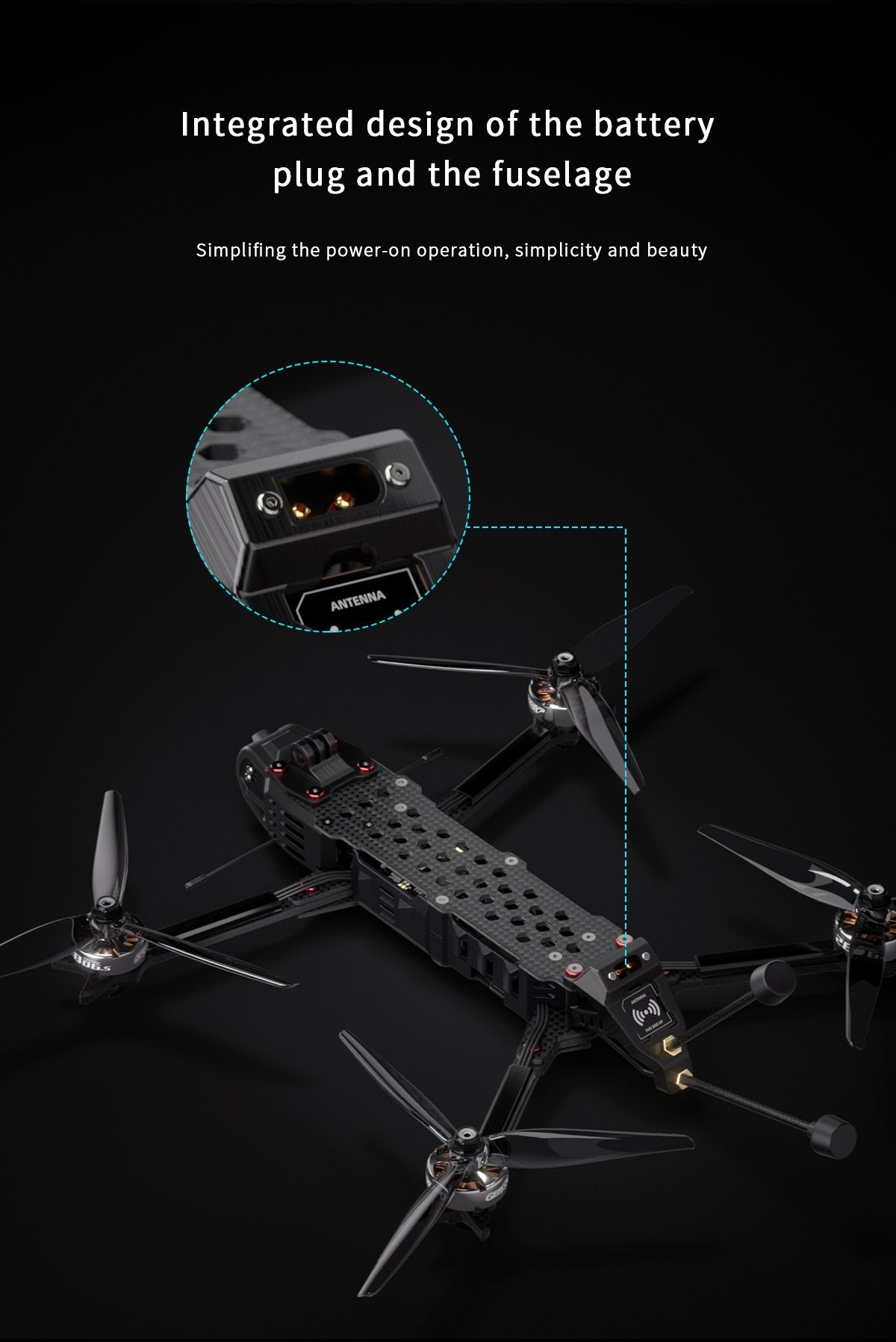 Imagen del GEPRC Crocodile75 V3 Analog Long Range FPV