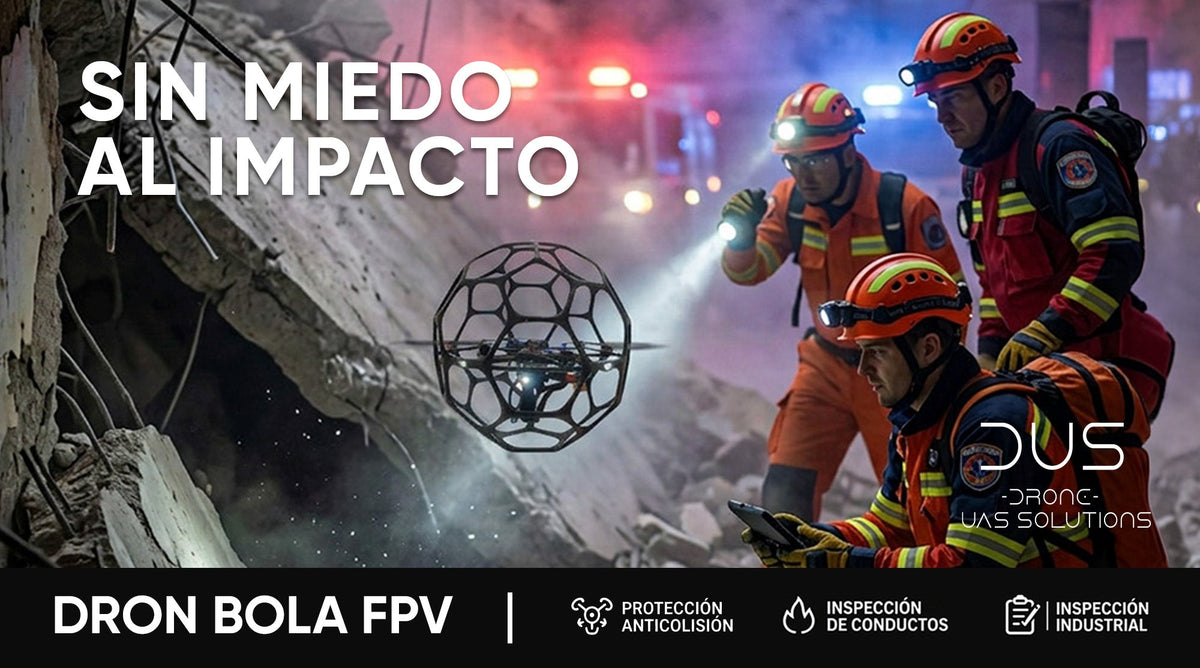 Drones Bola FPV: Volar sin miedo al impacto en inspecciones, emergencias y formación