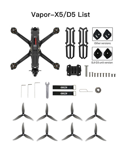 Imagen del GEPRC Vapor-D5 Analog FPV Drone