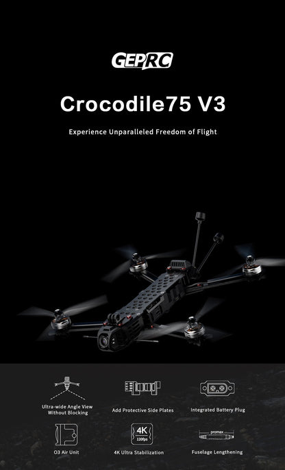 Imagen del GEPRC Crocodile75 V3 Analog Long Range FPV