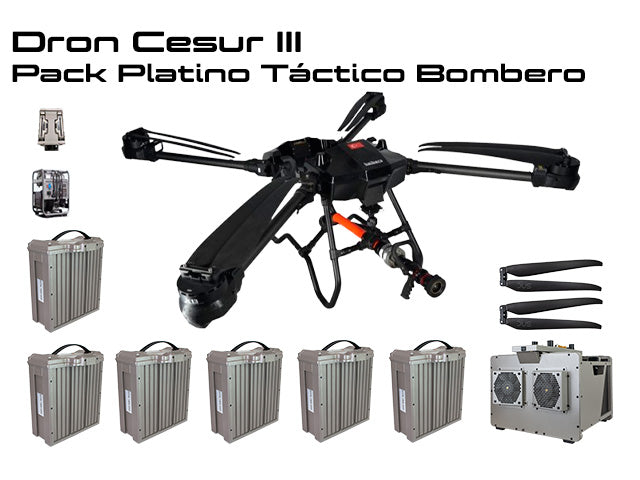 Imagen del Dron Cesur III Pack Platino Táctico Bombero