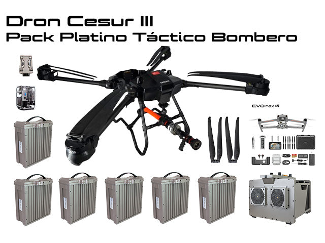 Imagen del Dron Cesur III Pack Platino Táctico Bombero
